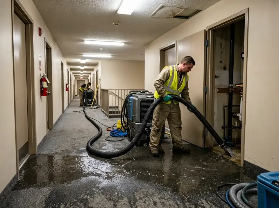 multi-unit-apartment-hallway-f-005 — frequently asked questions, Emergency Burst Pipe Water Extraction & Removal in Flanders…